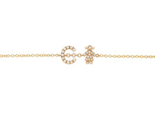 Load image into Gallery viewer, Personalized Diamond Bracelet &amp; Diamond Girl Charm - Natkina
