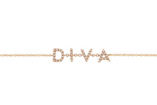 Load image into Gallery viewer, Personalized Diamond Bracelet Multiple Letters - Natkina
