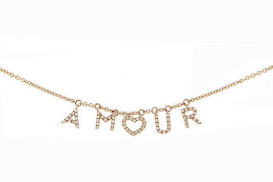 Personalized Diamond Necklace Multiple Letters - Natkina