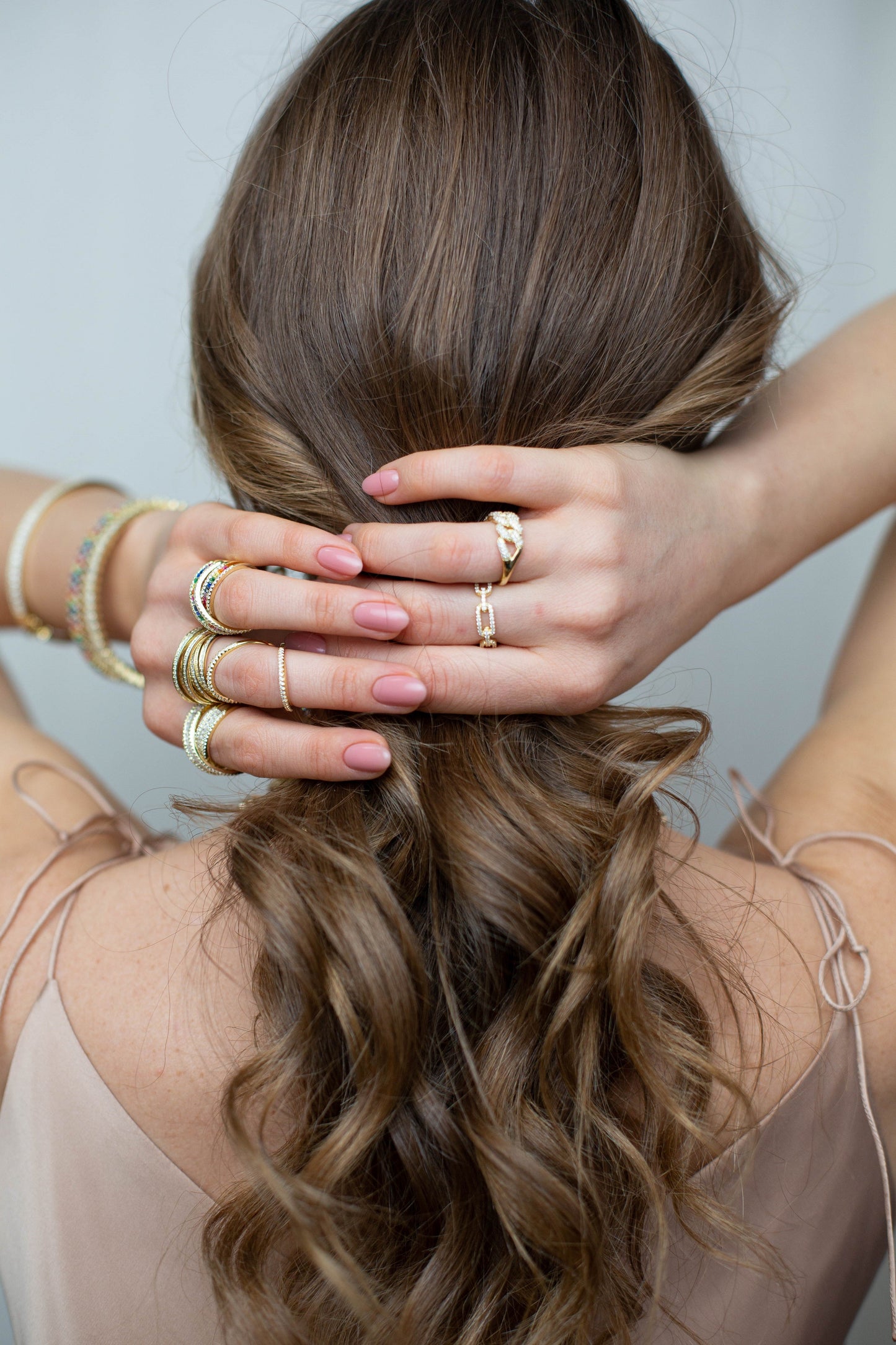 Minimalistic Chain Silver Ring