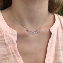 Load image into Gallery viewer, Personalized Diamond Necklace Multiple Letters 18K Gold
