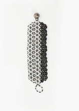 Load image into Gallery viewer, Lattice Bead Cuff in Silver/Black
