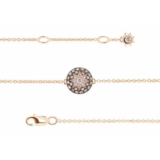 Round Star Bracelet Champagne Diamond - Natkina