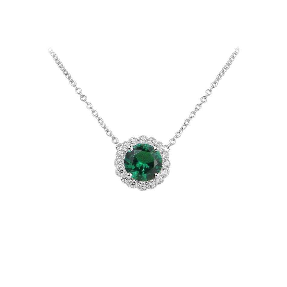 Solitaire Big Simple Pendant - Natkina