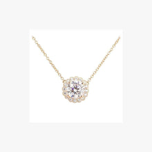 Load image into Gallery viewer, Solitaire Big Simple Silver Pendant - Natkina
