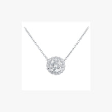 Load image into Gallery viewer, Solitaire Big Simple Silver Pendant - Natkina
