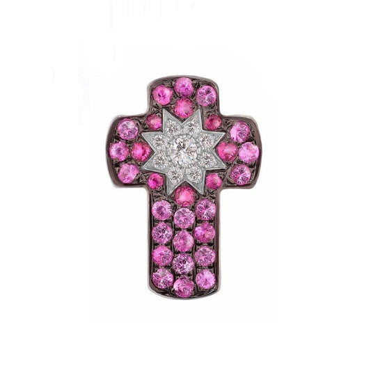 Star Cross Pendant Ruby - Natkina