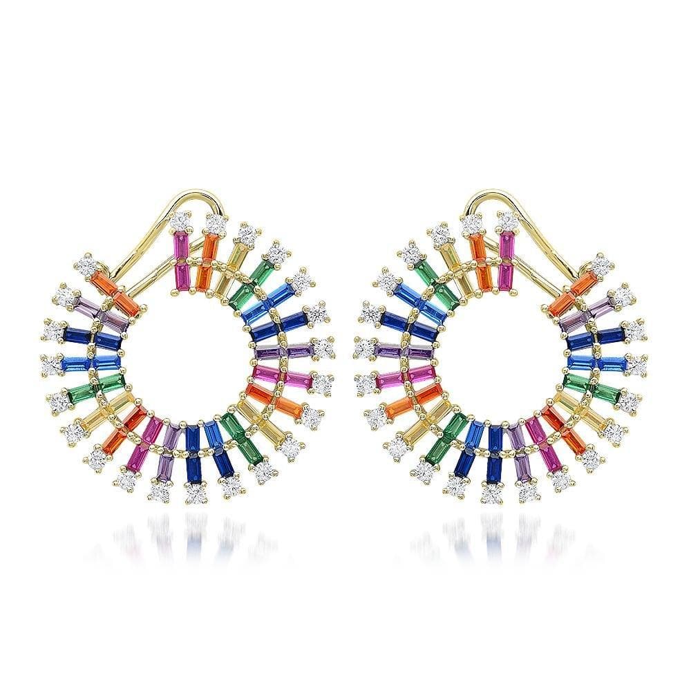 Sun Rainbow Silver Earrings - Natkina
