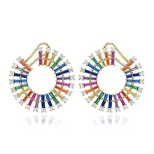 Load image into Gallery viewer, Sun Rainbow Silver Earrings - Natkina
