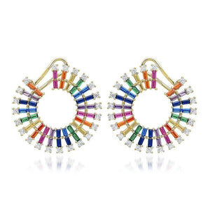 Sun Rainbow Silver Earrings - Natkina