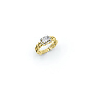 Fashion Chain Silver Ring