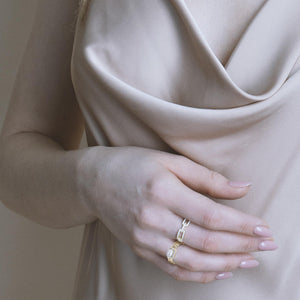 Fashion Chain Silver Ring